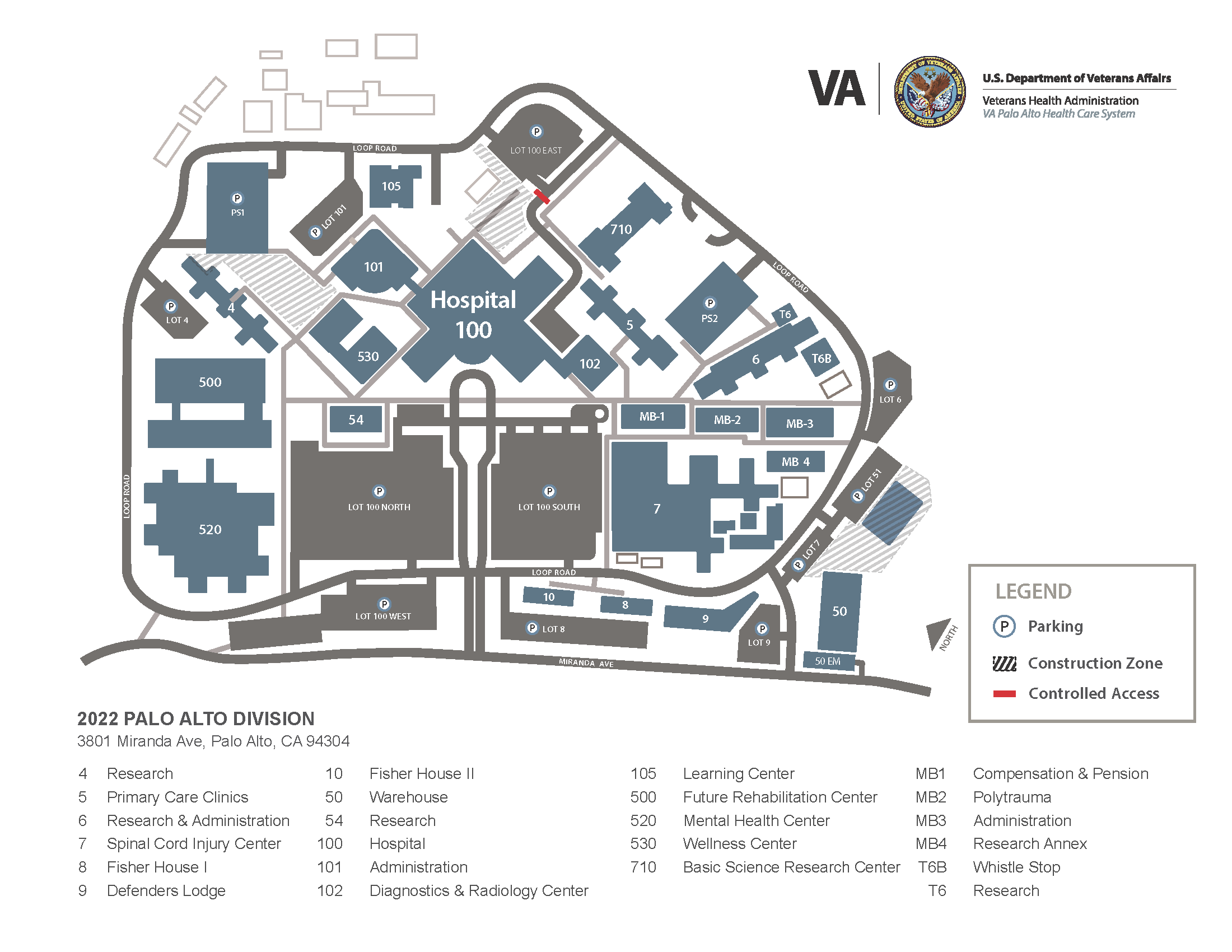 2022 PAD Campus Map (Landscape) 7 22v3 